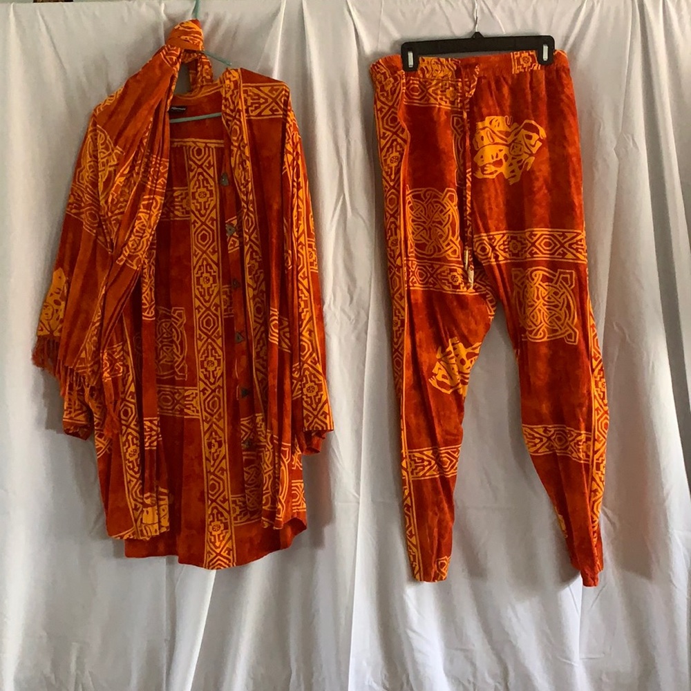 3 piece pants suit